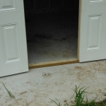 Close up of door threshold 10x12 Gable Germantown WI